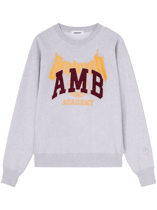 Logo-appliqué sweatshirt - Grey