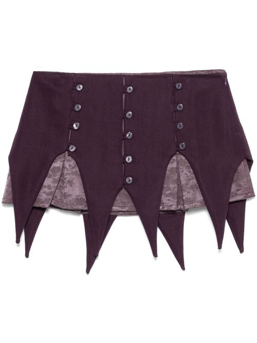 Panel mini skirt - Purple