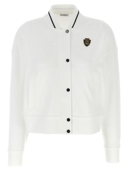Logo Embroidery Cardigan Sweater, Cardigans