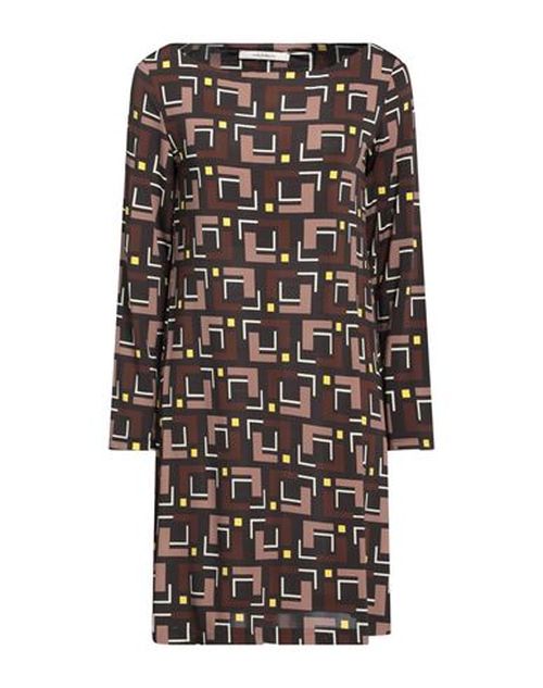 Malìparmi Woman Mini dress Dark brown Size 4 Viscose, Elastane