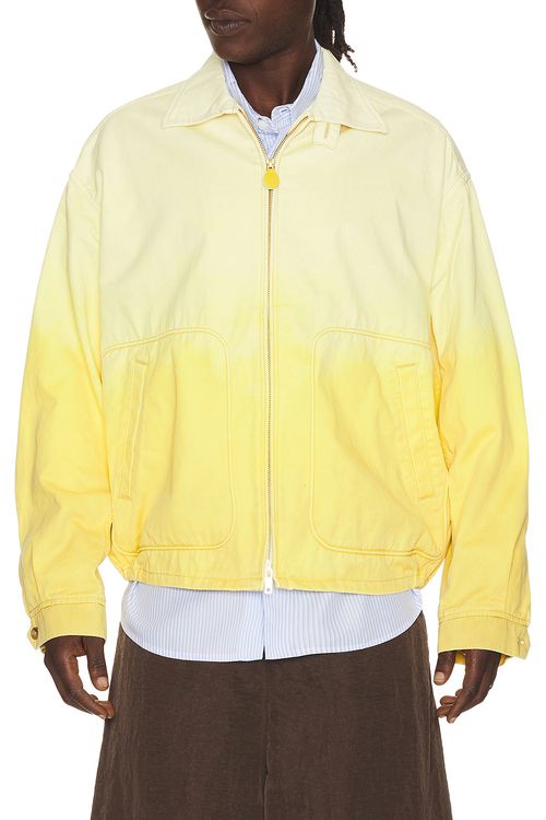 Beams Plus Short Blouson Gradation Print in Yellow - Lemon. M also in