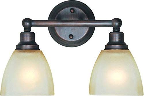 Bradley 2-Light 15" Bathroom Vanity Light in Bronze