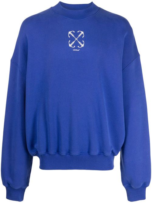 23SS◆Off-White◆Arrow ロゴ クルーネックスウェットシャツ OFFWHITE(オフホワイト) GREY ARROWS CREWNECK スウェット GREY