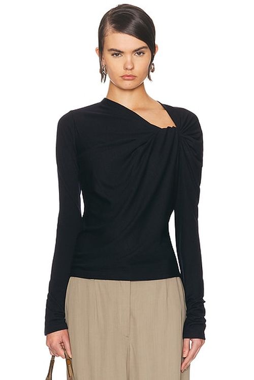 A.L.C. Lizzy Top in Deep Navy - Navy. L also in M