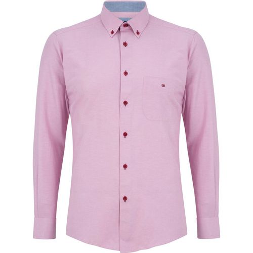 DG's Drifter Oxford Long Sleeved BD Shirt for Men - Sky / 4 X-Large