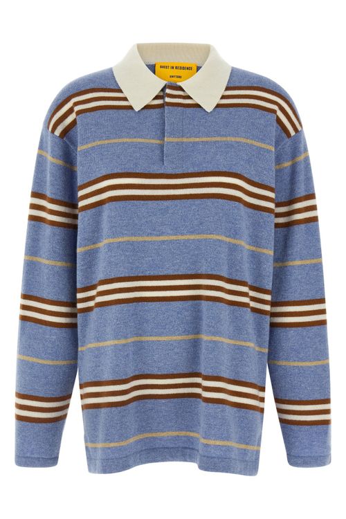 'Striped Rugby' Polo Shirt