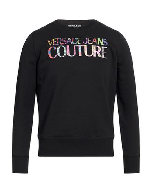 Man Sweatshirt Black Size XS Cotton, Elastane