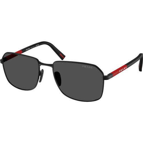 Prada Linea Rossa Man Prada Linea Rossa PS A51S 1BO06F Sunglasses Metal Black Grey Squared Norma