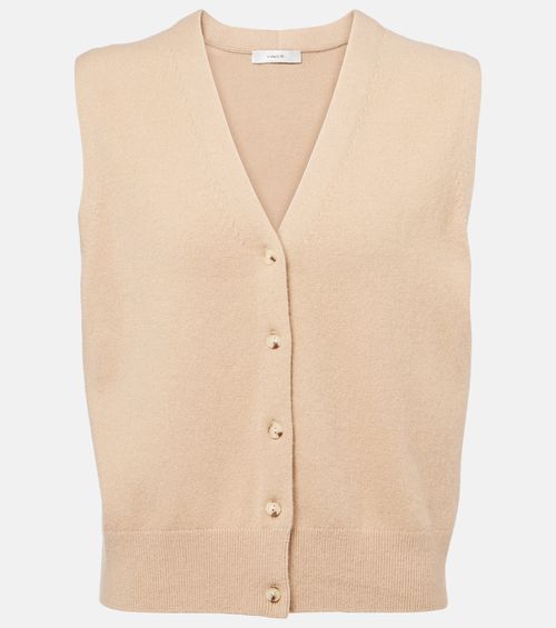 Wool and cashmere-blend vest
