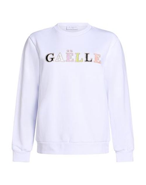 Woman Sweatshirt White Size 0 Cotton, Polyester, Elastane