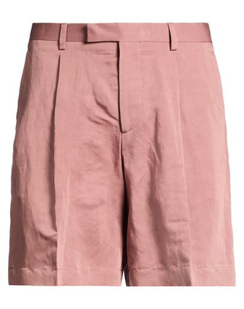 Man Shorts & Bermuda Shorts Antique rose Size 30 Linen, Tencel