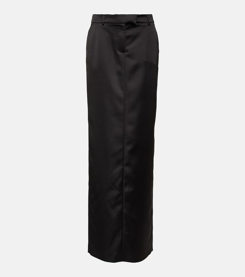 Satin maxi skirt