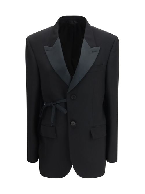 Wrap Tailored Blazer — Black