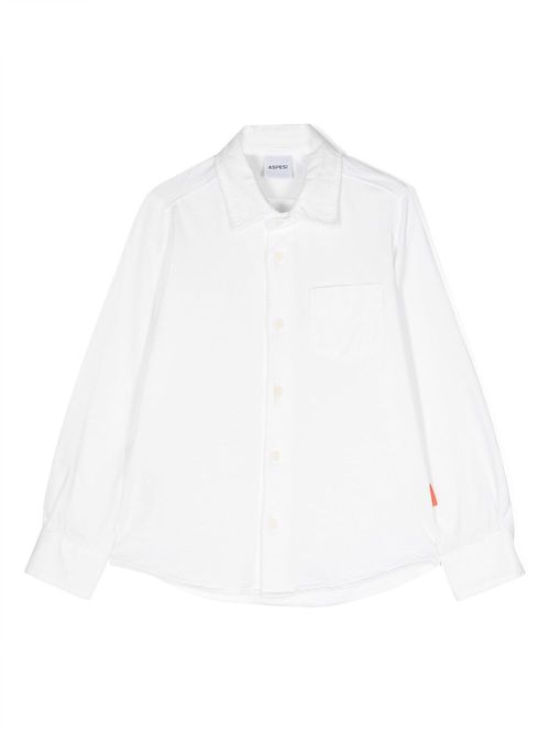 Chest-pocket cotton T-shirt - White