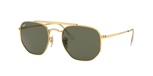 Ray-Ban Unisex Sunglass RB3648 Marshal -  Frame color: Arista Gold, Lens color: Light Blue