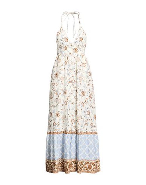 Woman Midi dress White Size 2 Linen