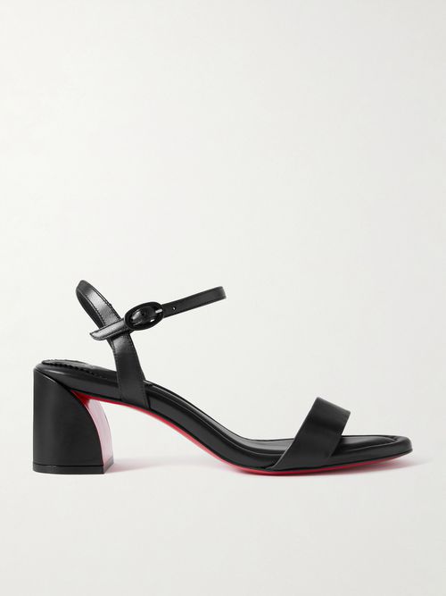 Miss Jane 55 Leather Sandals - Black