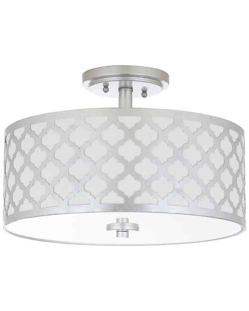 Kora 3-Light Silver Flush Mount