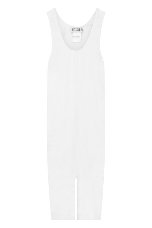 Lightweight Breathable Wide-Strap Overalls Long Jumpsuit
