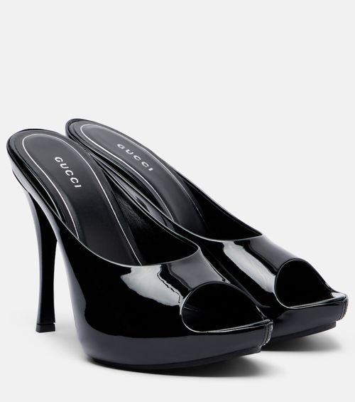 Viv patent leather platform mules