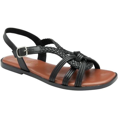 Ravel 'danby' Leather Flat Sandals In Black