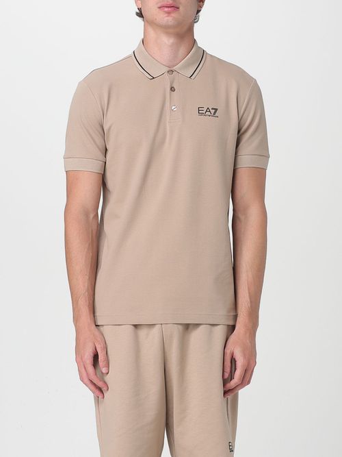Polo Shirt Men color Beige