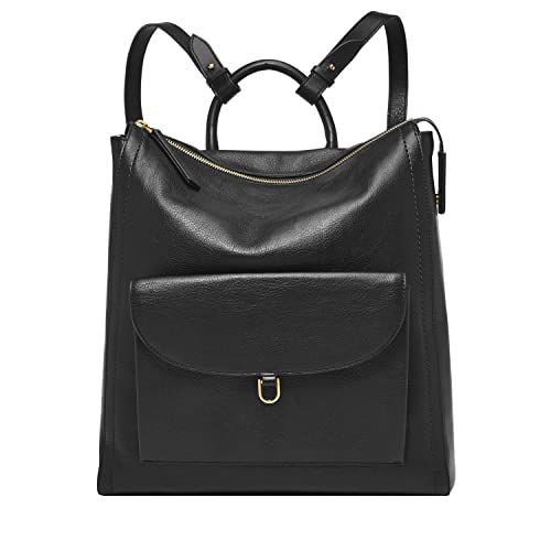 Fossil Women's Parker Leather Convertible Large Backpack Purse Handbag