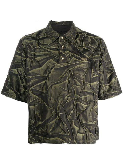 Logo-embroidered polo shirt - Green