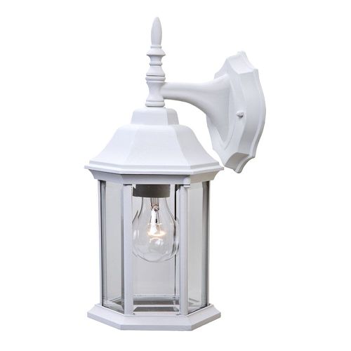 Textured White One Light Wall Sconce from the Craftsman 2 Collection
