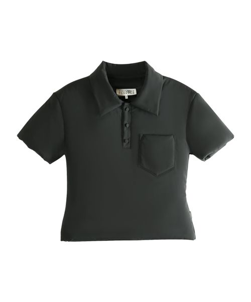 Padded polo shirt