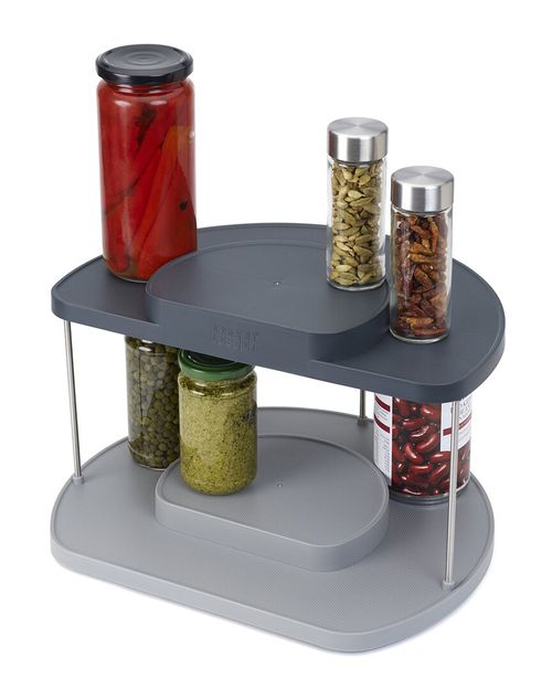 Cupboard Store 2-Tier Rotating Pantry Organizer