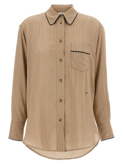 Piping Detail Pyjama Shirt