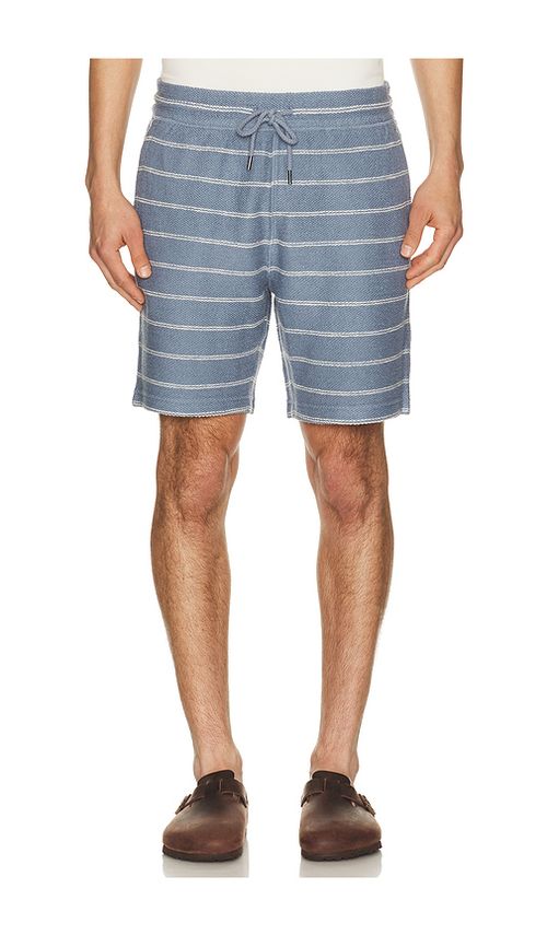 Faherty Whitewater Sweatshorts in Blue,White. M. Also in L, S, XL/1X