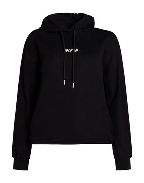 Woman Sweatshirt Black Size M Cotton