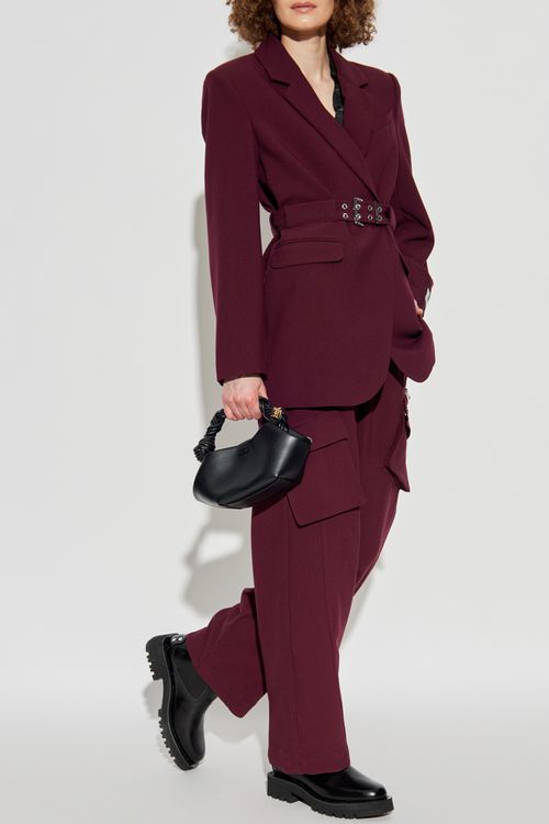 Cargo Trousers, Women's, Burgundy
