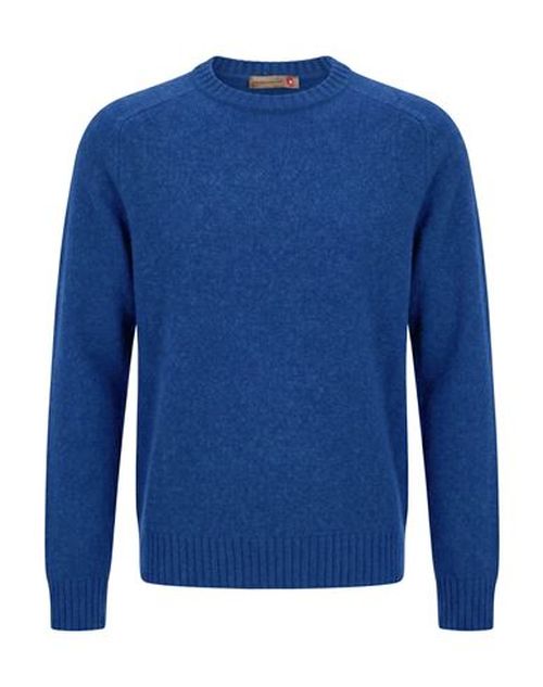 Man Sweater Blue Size L Virgin Wool