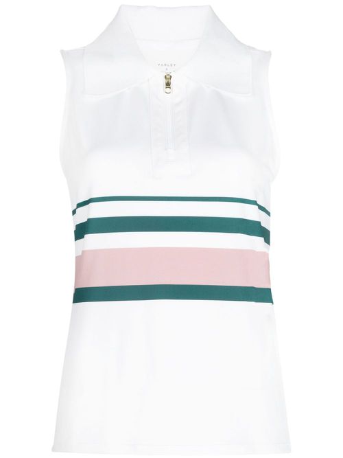 Darnell striped polo shirt - White