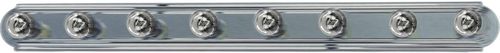Essentials 8-Light Bathroom Vanity Light, Satin Nicke