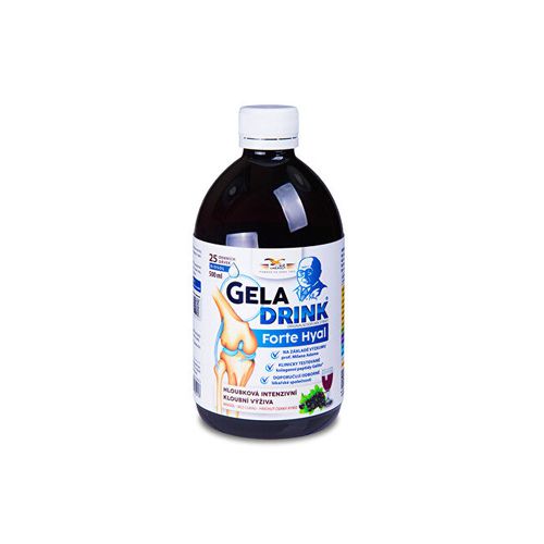 Geladrink Geladrink forte HYAL biosol 500 ml blackcurrant