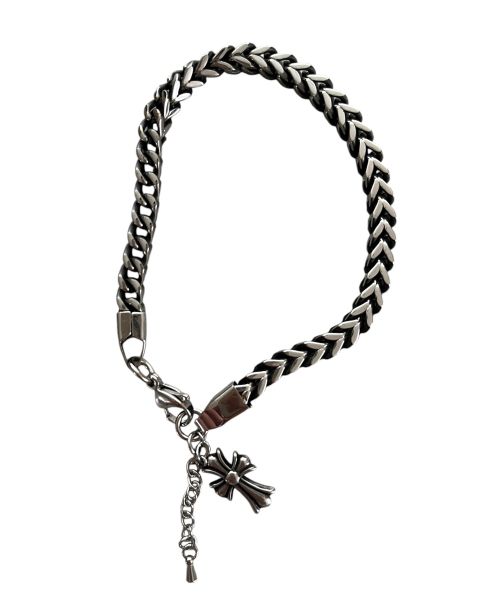 sk8errock 남성 Cross Vintage Surgical Steel Bracelet 