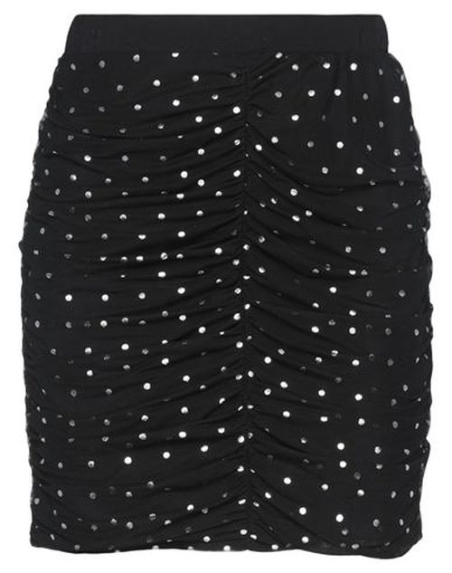 Le Volière Woman Mini skirt Black Size S Cotton, Elastane, Polyester