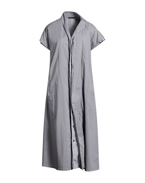 Woman Midi dress Grey Size 2 Cotton