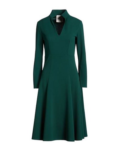 Woman Midi dress Green Size 2 Polyester, Elastane