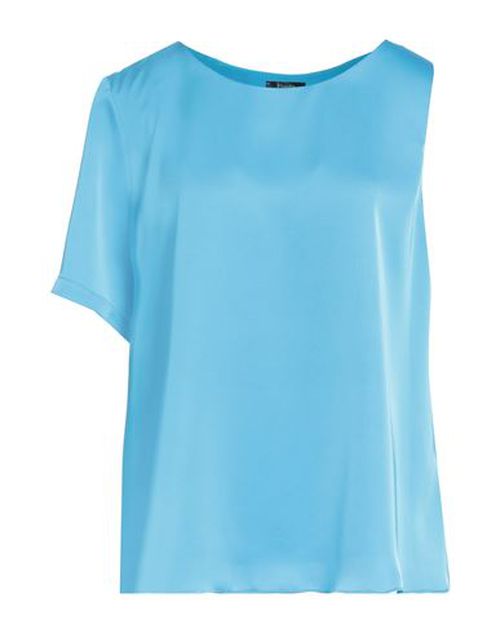 Woman Top Azure Size L Polyester