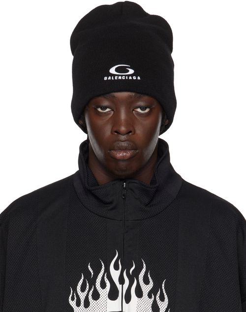 Balenciaga Black Loop Sports Icon Beanie