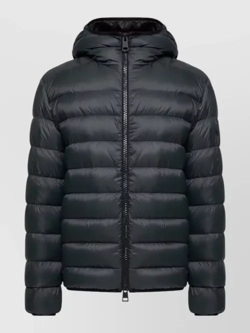 Moncler - alrai hooded long sleeve quilted coat