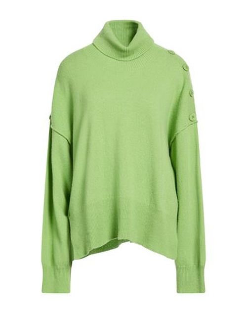 Woman Turtleneck Light green Size L Wool, Cashmere