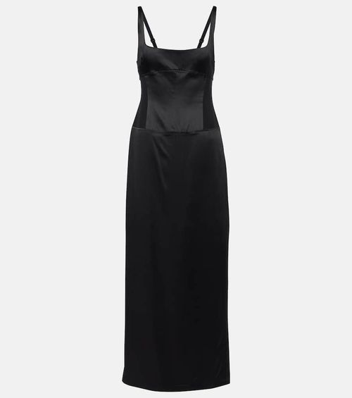 Sonora Evening silk-blend satin midi dress