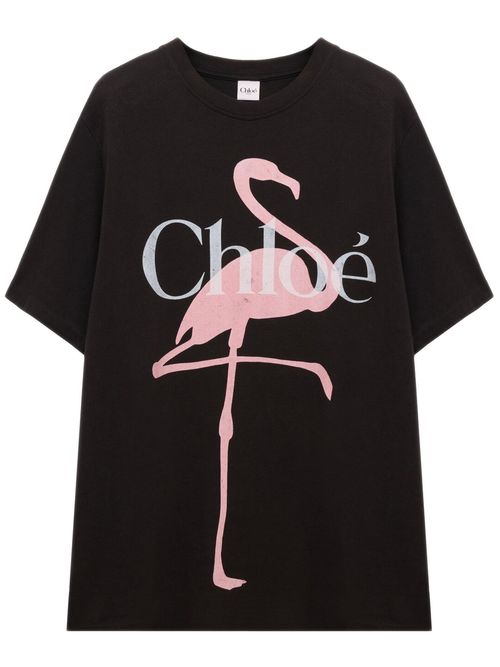 Chloé Women's Logo Graphic T-Shirt in Cotton