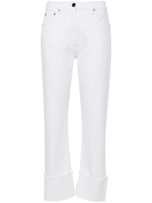 Cropped jeans - White